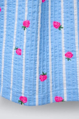 Платье с воланами и принтом