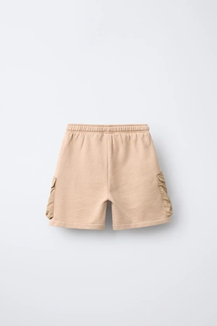 Купить Zara Шорты-бермуды карго с вышивкой