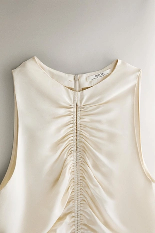 Ночная сорочка из шелка с узором- Заказать в России