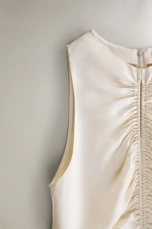 Ночная сорочка из шелка с узором- Заказать в России