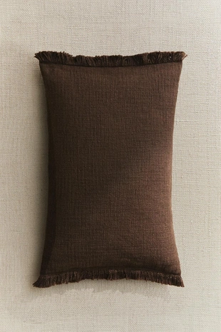 Чехол на подушку с бахромой- Заказать в России