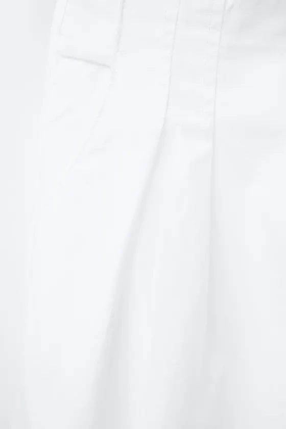 БРЮКИ ИЗ ПОПЛИНА С ПУГОВИЦАМИ И СТРАЗАМИ