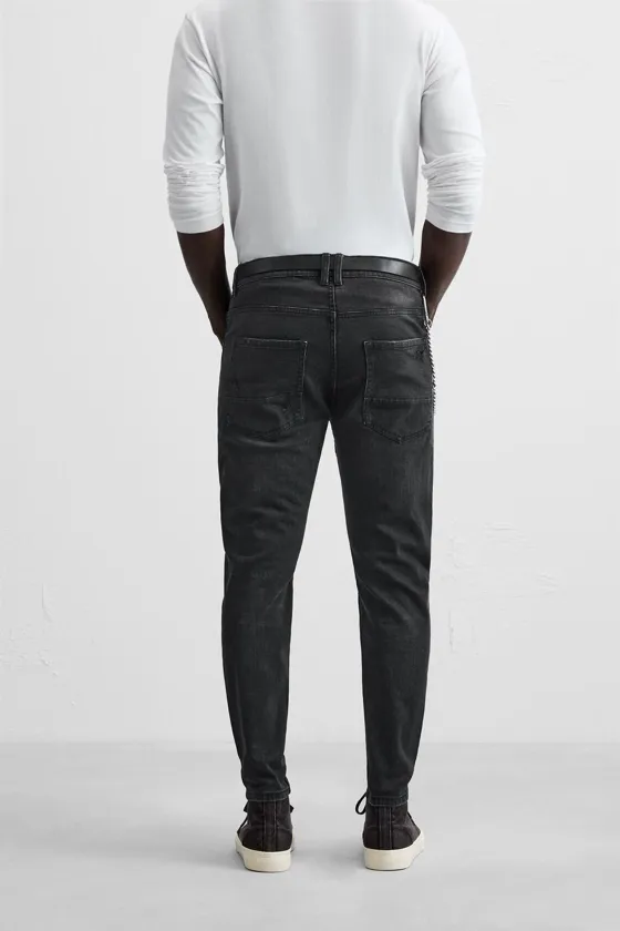 ДЖИНСЫ SKINNY FIT С РАЗРЕЗАМИ