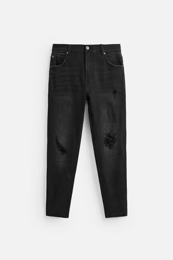 ДЖИНСЫ SKINNY FIT С РАЗРЕЗАМИ