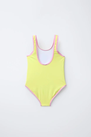 Купальник для детей от 6 до 14 лет с контрастными обтравками- Заказать в России