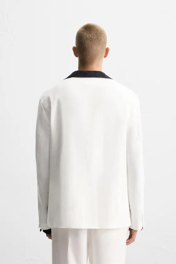 100% LINEN SUIT BLAZER