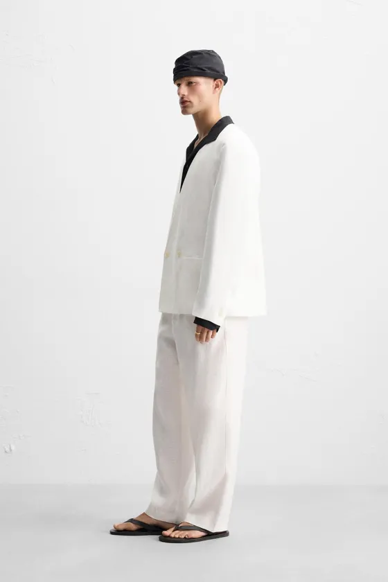 100% LINEN SUIT BLAZER