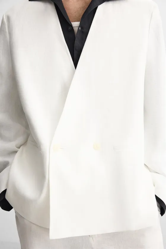 100% LINEN SUIT BLAZER