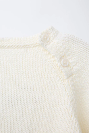 Трикотажный джемпер с вышитой надписью- Заказать в России