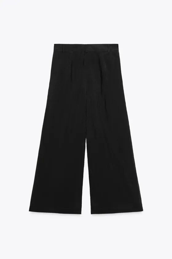 УКОРОЧЕННЫЕ БРЮКИ С ЗАЩИПАМИ — ZW COLLECTION