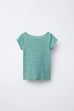 Футболка в полоску с надписью- Заказать в России