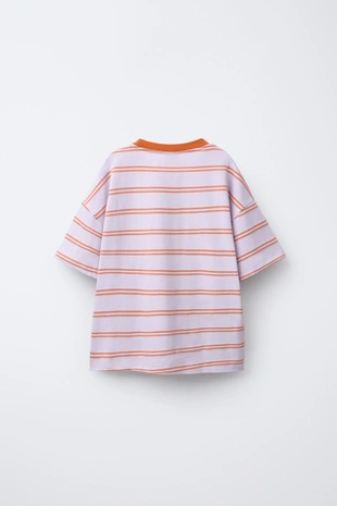 Футболка в полоску с надписью- Заказать в России