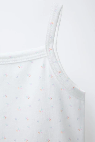 Двухпак футболок в клетку и с цветочным принтом для детей от 2 до 6 лет- Заказать в России