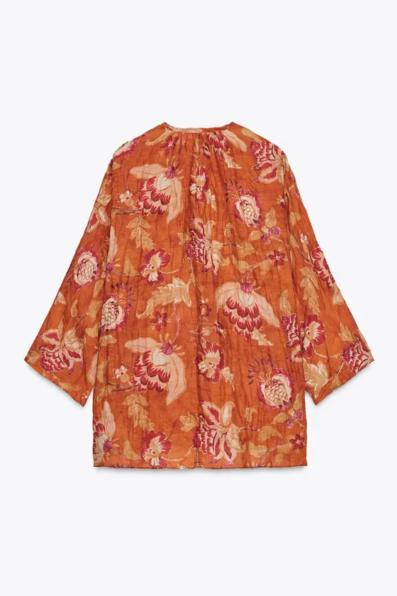 РУБАШКА ИЗ ЖАТОЙ ТКАНИ, 100% РАМИ — ZW COLLECTION