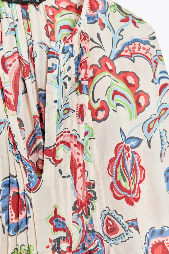 РУБАШКА С ПРИНТОМ коллекция Zara «ZW»