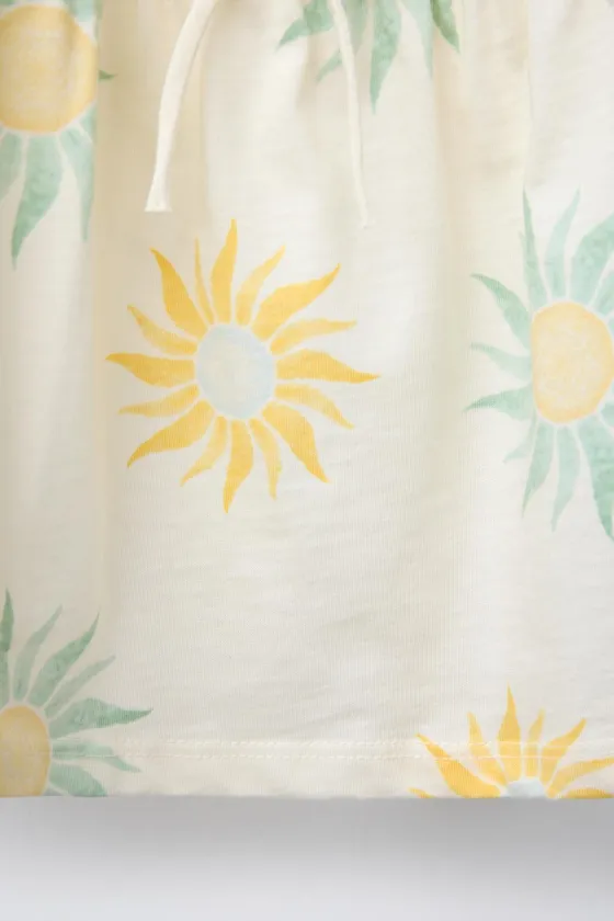 ЮБКА С ПРИНТОМ И ВСТАВКАМИ