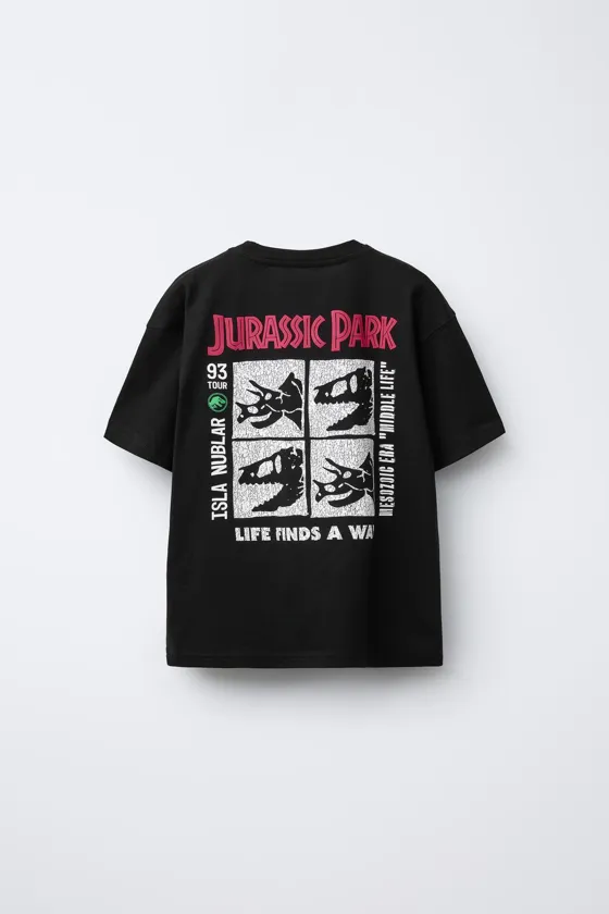 ФУТБОЛКА С РЕЛЬЕФНЫМ ПРИНТОМ JURASSIC PARK ©