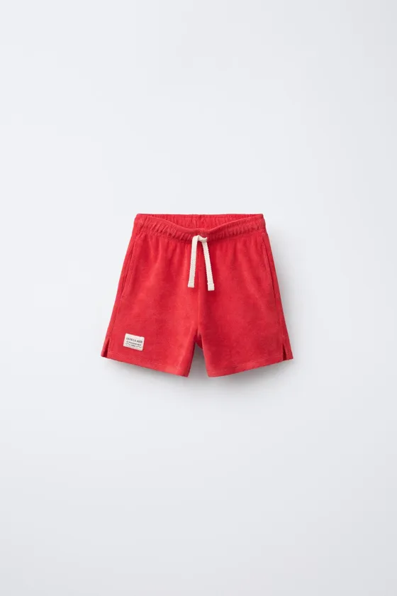 БЕРМУДЫ С ЭФФЕКТОМ ПОЛОТЕНЦА