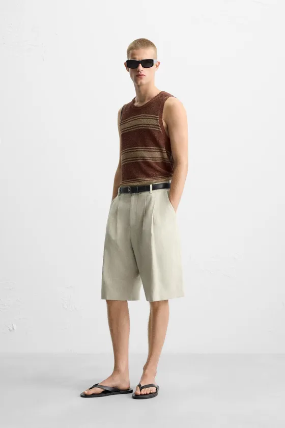 ТРИКОТАЖНАЯ МАЙКА ИЗ ЛЬНА И ВИСКОЗЫ