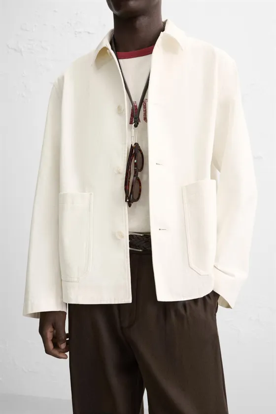 КУРТКА-РУБАШКА REGULAR FIT С КАРМАНАМИ