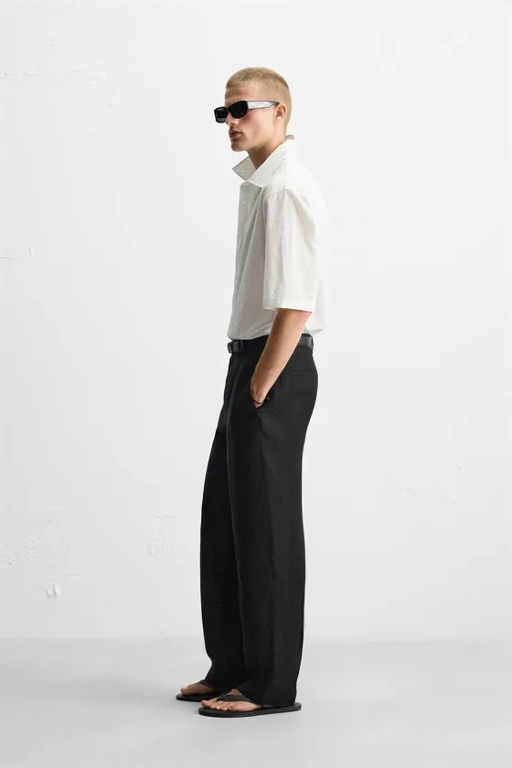 РУБАШКА RELAXED FIT С ТЕКСТУРОЙ