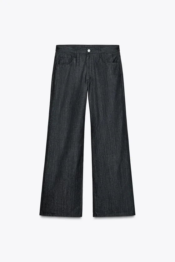 ДЖИНСЫ WIDE LEG С НИЗКОЙ ПОСАДКОЙ — ZW COLLECTION