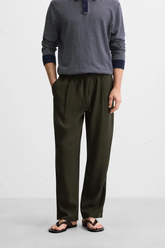 БРЮКИ RELAXED FIT ИЗ ЛИОЦЕЛЛА
