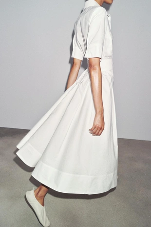 Платье миди из поплина — ZW COLLECTION