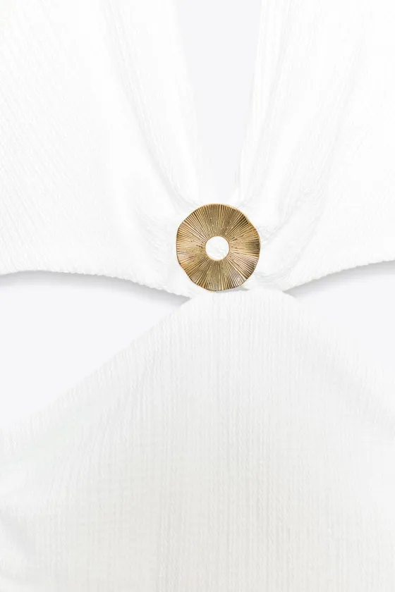 ПЛАТЬЕ МИДИ С ТЕКСТУРОЙ И БУСИНАМИ