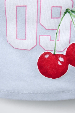 Топ бандо с надписью и принтом «фрукты»- Заказать в России