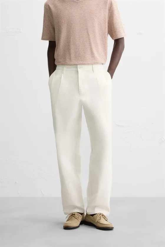 БРЮКИ RELAXED FIT СО СКЛАДКАМИ