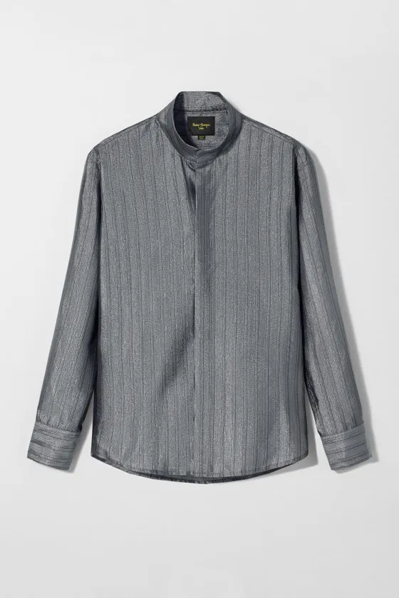 Рубашка из блестящей нити bobby gillespie x zara