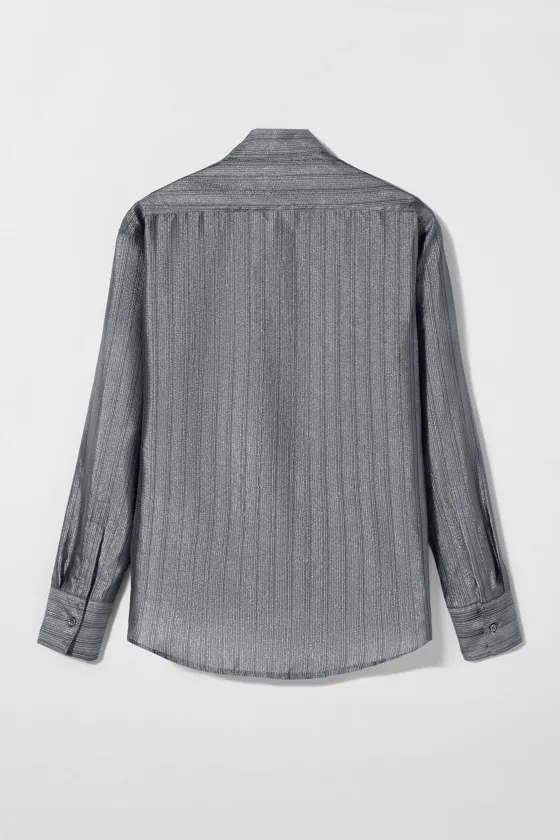 Рубашка из блестящей нити bobby gillespie x zara
