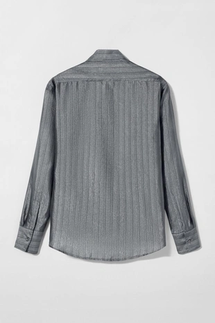 Рубашка из блестящей нити BOBBY GILLESPIE X ZARA- Заказать в России