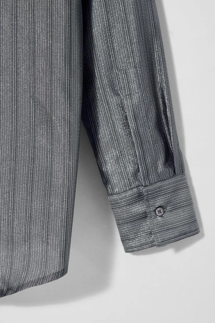 Рубашка из блестящей нити BOBBY GILLESPIE X ZARA- Заказать в России