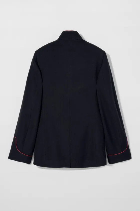 Пиджак из шерсти с контрастными элементами bobby gillespie x zara