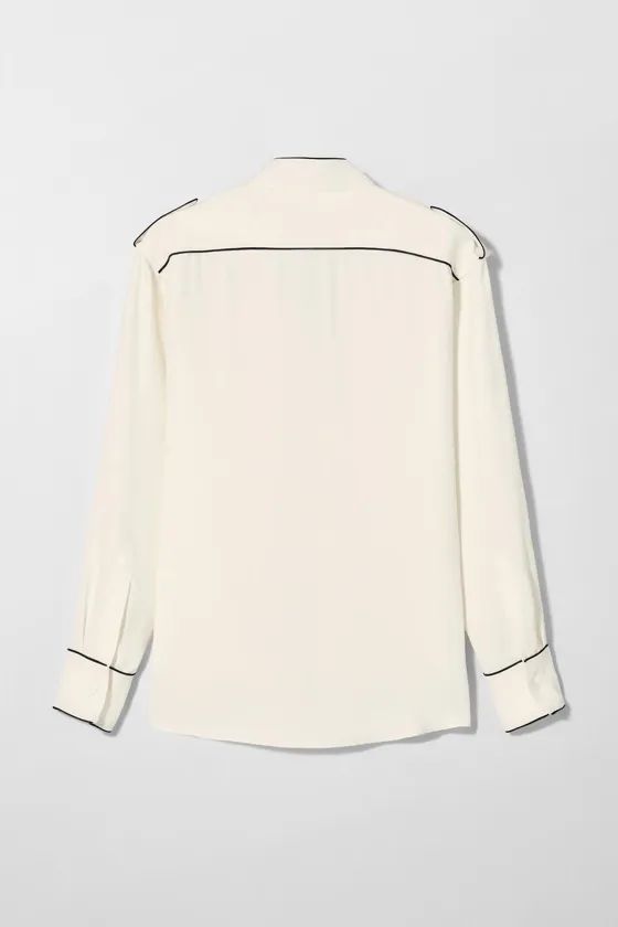 Рубашка contrast shirt bobby gillespie x zara