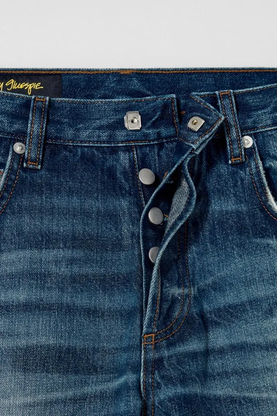 Джинсы slim fit ripped bobby gillespie x zara