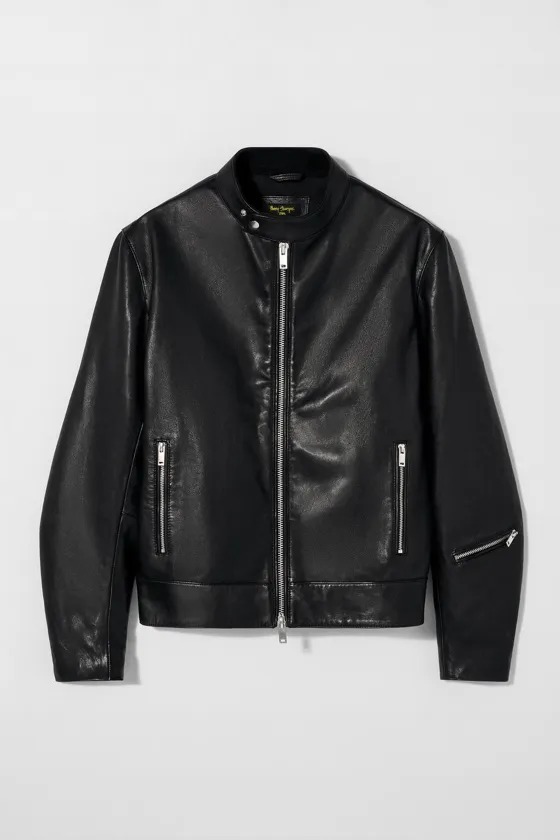 Кожаная куртка bobby gillespie x zara