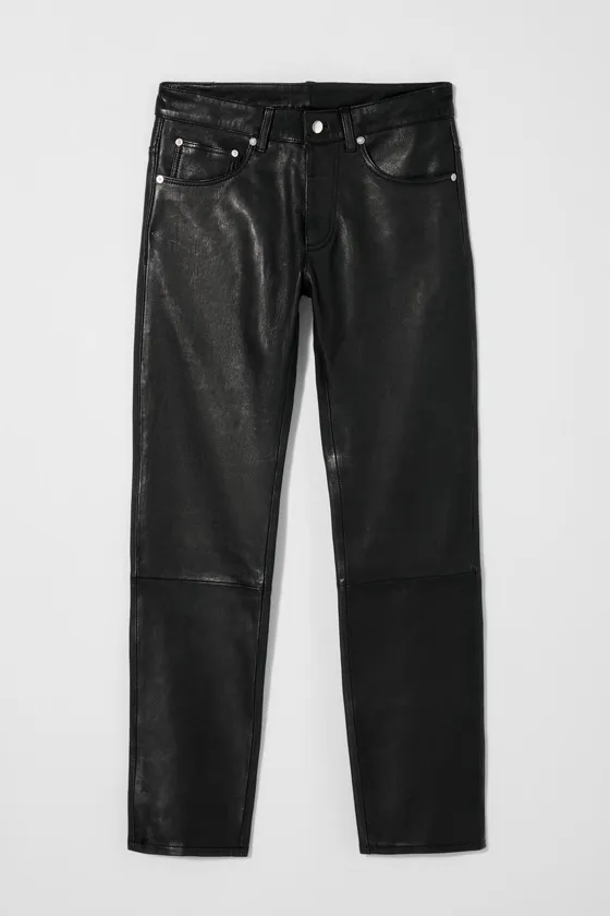 Кожаные брюки bobby gillespie x zara
