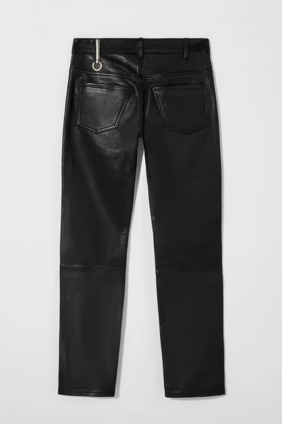 Кожаные брюки bobby gillespie x zara