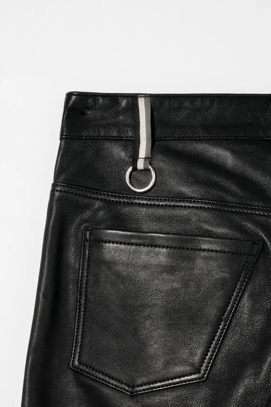 Кожаные брюки bobby gillespie x zara