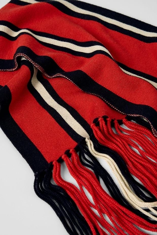 Шарф в полоску BOBBY GILLESPIE X ZARA- Заказать в России