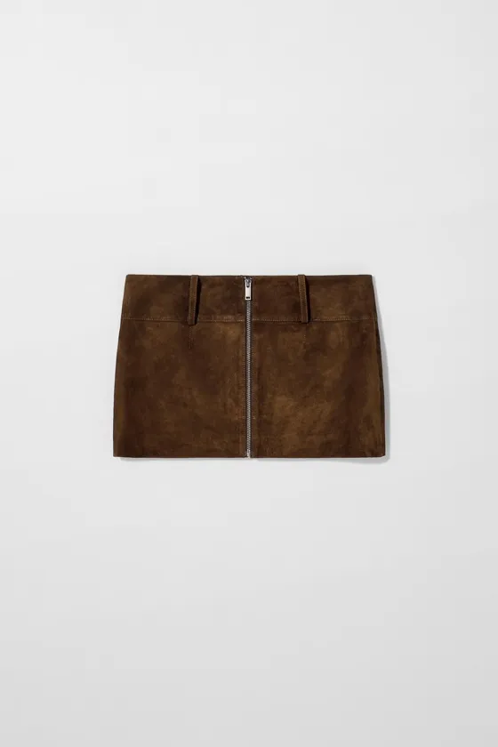 Юбка из замши кейт мосс x zara