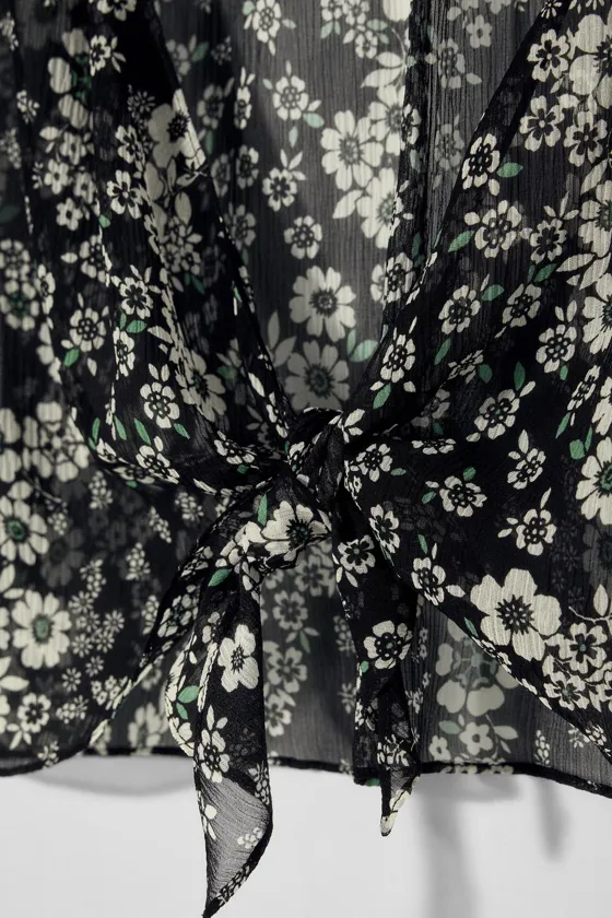 Топ-бандо из шелка halter kate moss x zara