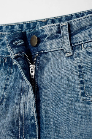 Джинсы с широкими штанами на средней талии KATE MOSS X ZARA- Заказать в России