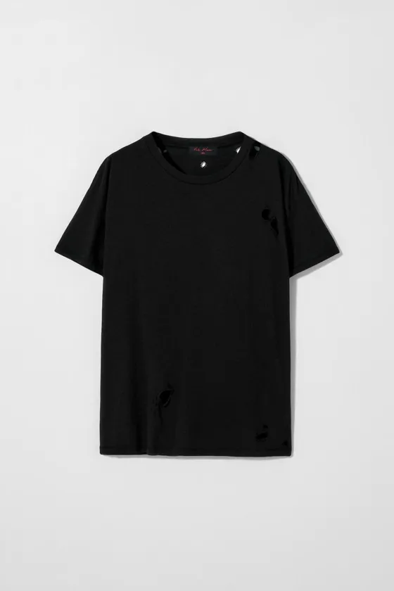 Рваная футболка kate moss x zara