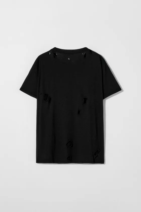 Рваная футболка kate moss x zara