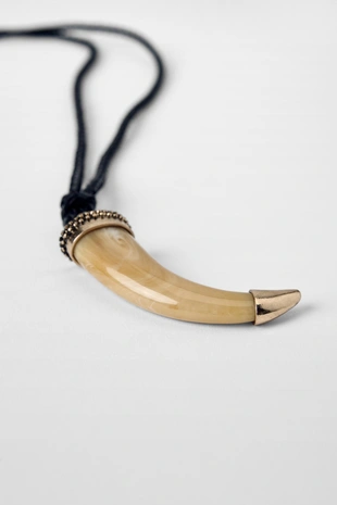 Ожерелье из веревки с подвеской из рога KATE MOSS X ZARA- Заказать в России