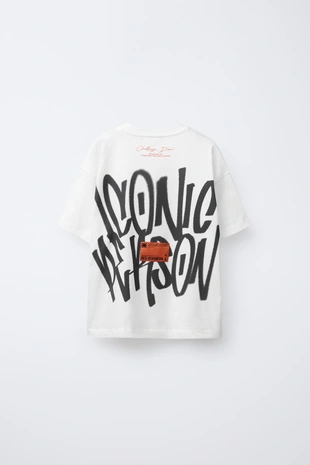 Футболка с принтом «граффити»- Заказать в России